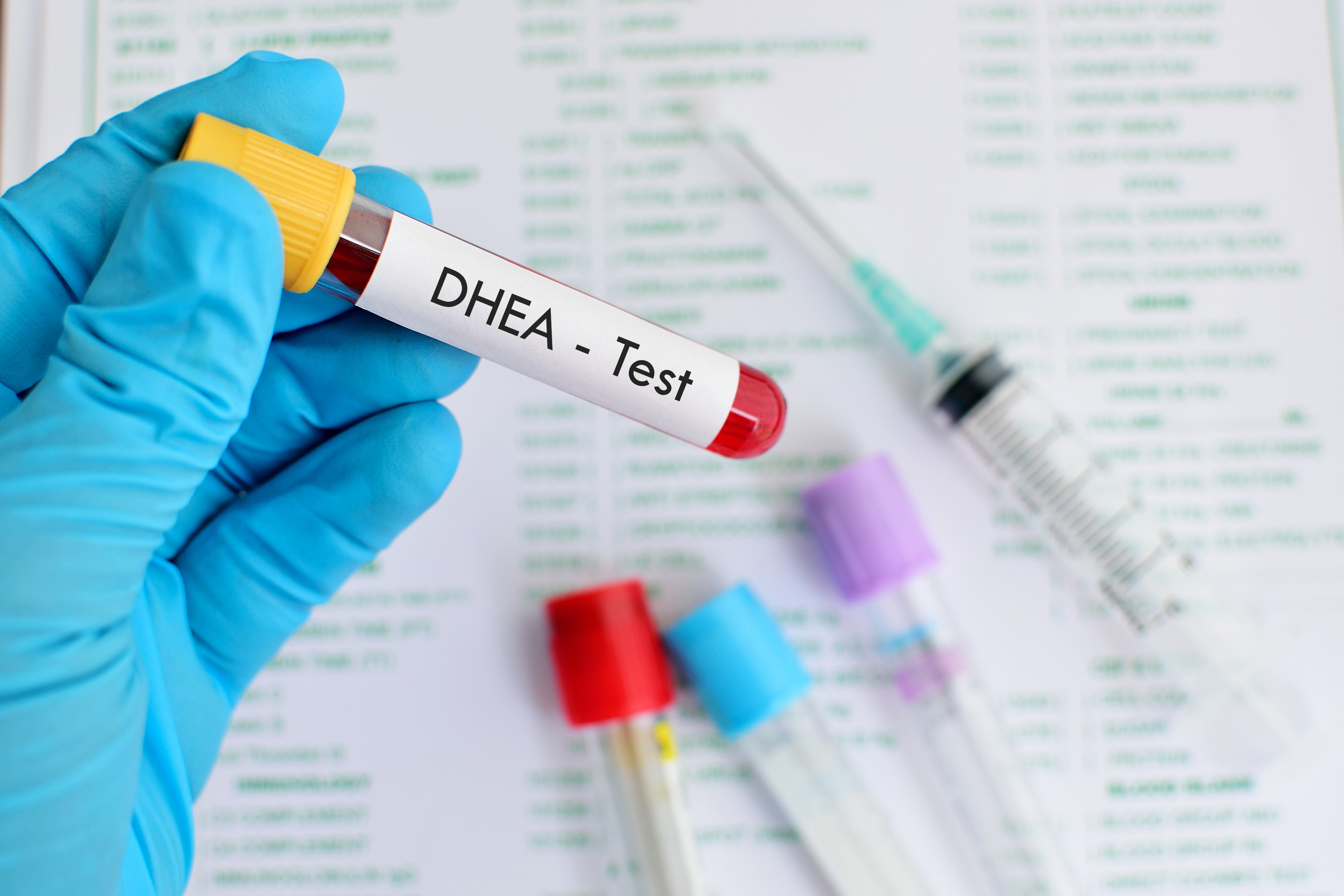 Blood sample for DHEA hormone test Kaleidoscope Fighting Lupus